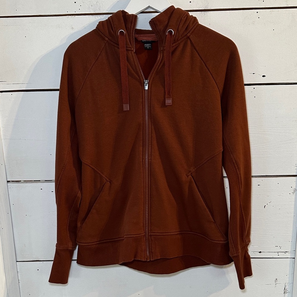 Athleta Rust Zip-Up Hoodie